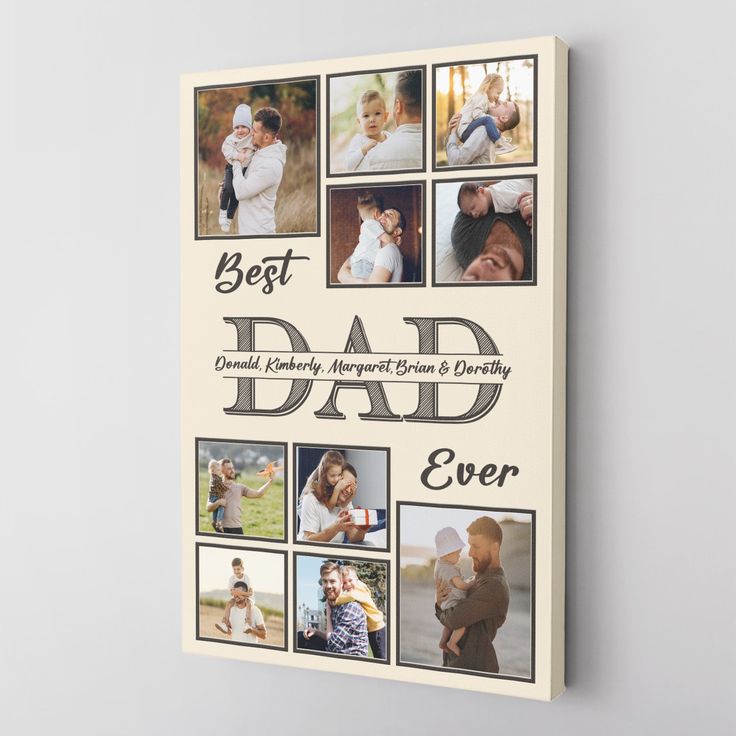 Customized photo frame dad