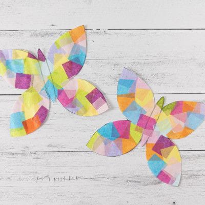 Butterfly suncatchers tissuse paper